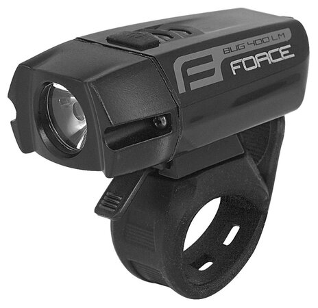 Predné svetlo Force Bug 400LM USB Čierna