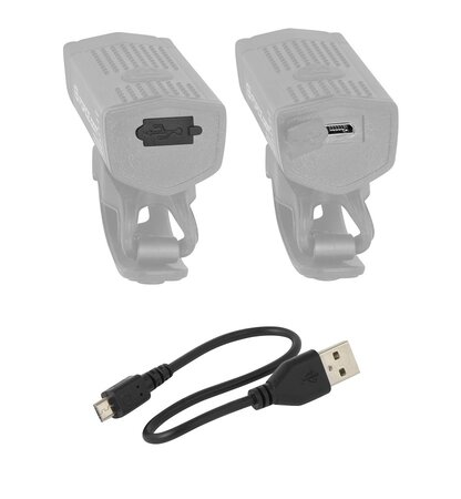 Predné svetlo Force DOT 300LM USB Čierna