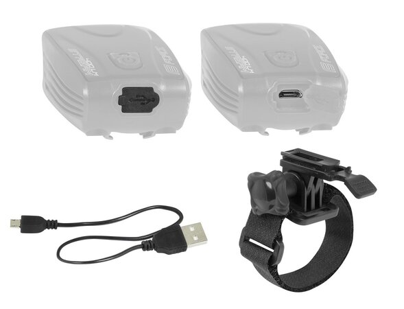 Predné svetlo Force Stream 400LM USB Čierna