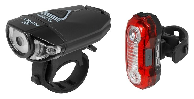 Sada svetiel Force Express USB predné + zadné