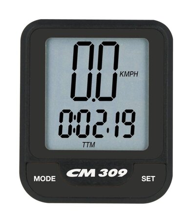 Cyklopočítač CicloSport CM 309 Bezdrôtový Čierny