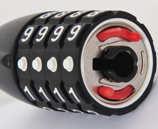 Zámok Abus Steel O-Flex Tresor 1360/85 Black