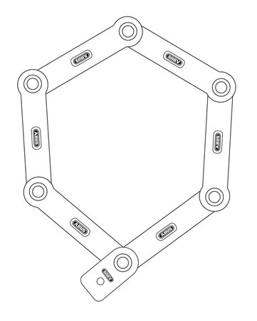 Zámok Abus uGrip Bordo 5700/80 Black SH