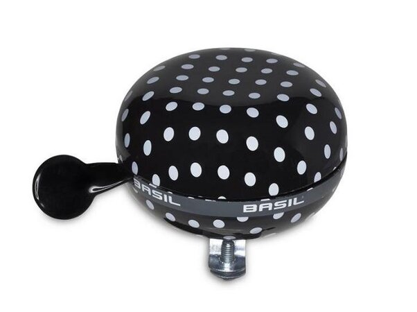Zvonček Basil Polkadot Big Bell Black/White Dots