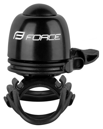 Zvonček Force Ding-Dong mosaz/plast 19,2-31,8 mm Čierna