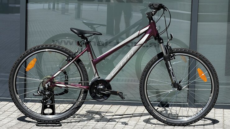 Testovaný bicykel CTM Suzzy 1.0 Tmavoružová Perleť/Sivá 2023