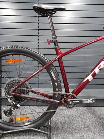 Testovaný bicykel Trek Marlin 7 Gen 3 Fury Red B-KH-4