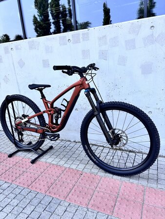 Testovaný bicykel Trek Fuel EX 8 Gen 6 Matte Pennyflake 2023 R117