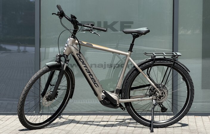 Testovaný elektrobicykel Corratec E-Power Trekking 28 SE 3.0 CX7 12S Gent