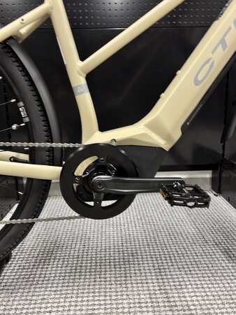 Testovaný elektrobicykel CTM Senze GX Lady Matná Svetlobéžová / Sivá 2025