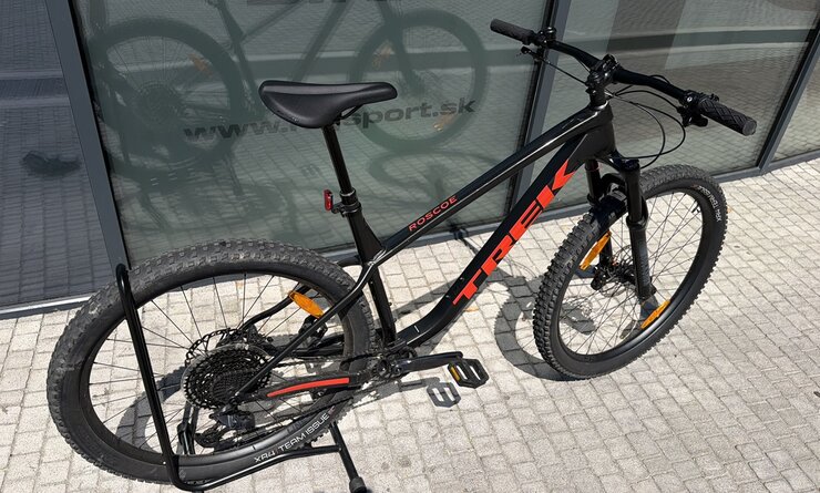 Testovaný bicykel Trek Roscoe 8 Matte Black Olive R102