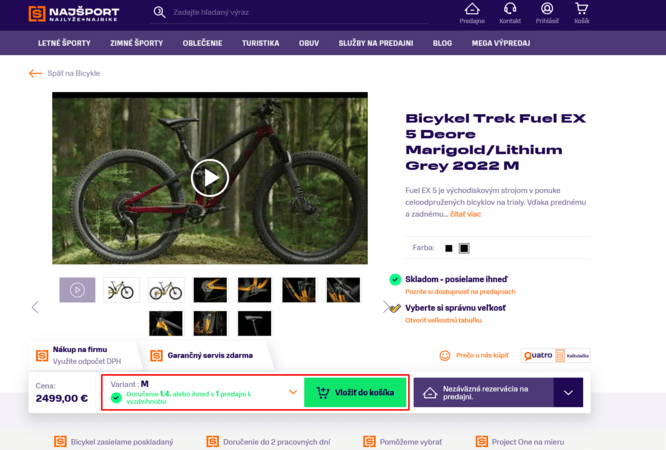 Využi kupón CYKLO150 na Príslušenstvo a Komponenty pri kúpe bajku nad 1450 €