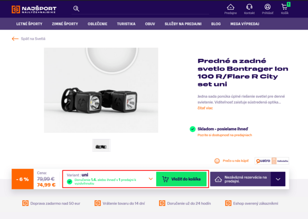 Využi kupón CYKLO60 na Príslušenstvo a Komponenty pri kúpe bajku nad 550 €