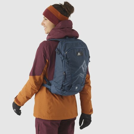 Lyžiarsky ruksak Salomon Side 18 Dark Denim Lyžiarsky ruksak Salomon Side 18 Dark Denim