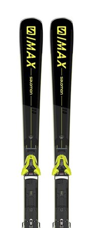Lyže Salomon E S/Max 10 + Z12 GW F80 Bk/Gy/Y 20/21