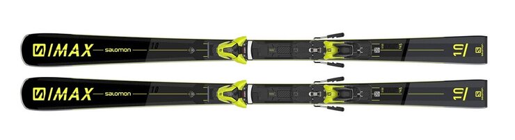 Lyže Salomon E S/Max 10 + Z12 GW F80 Bk/Gy/Y 20/21