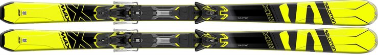 Lyže Salomon E X/Max X12 black/white + M XT12 black/yellow C90 19/20