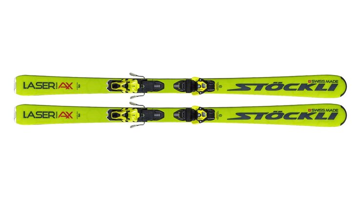 Lyže Stöckli Laser AX SpeedlockPro 16Li Black + V614 Vist Yellow 19/20