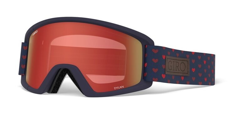 Lyžiarske okuliare Giro Dylan Hearts Amber Scarlet/Yellow 20/21
