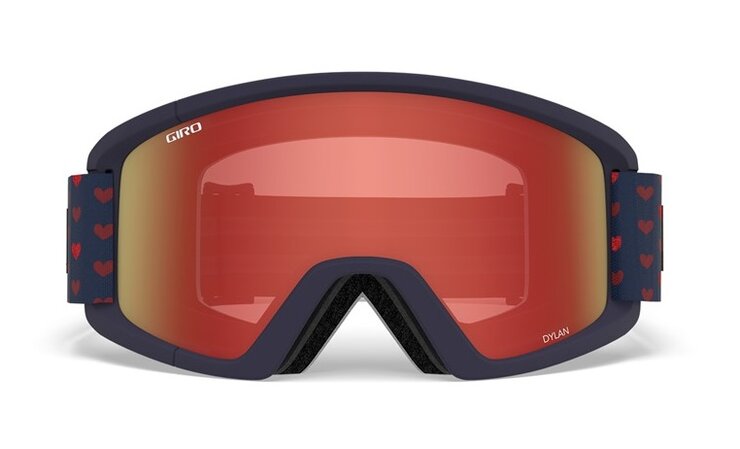 Lyžiarske okuliare Giro Dylan Hearts Amber Scarlet/Yellow 20/21