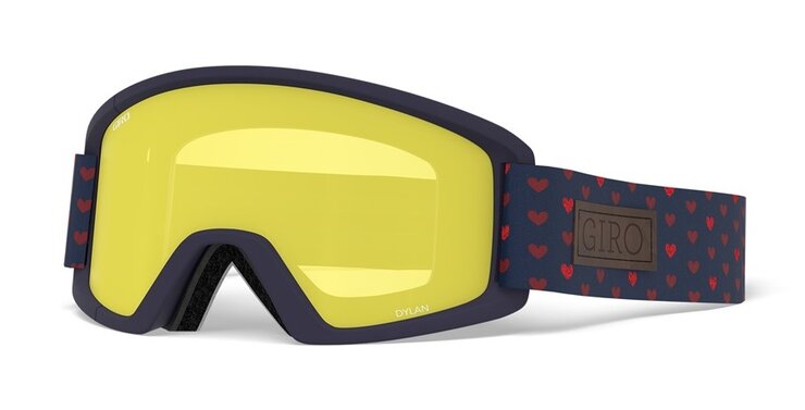 Lyžiarske okuliare Giro Dylan Hearts Amber Scarlet/Yellow 20/21