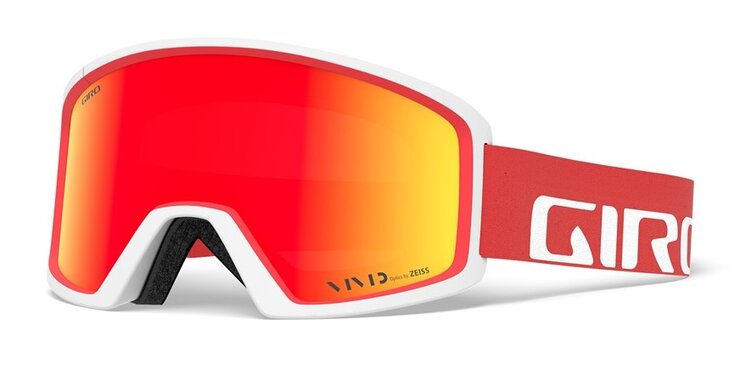 Lyžiarske okuliare Giro Blok Red/White Apex Vivid Ember 20/21