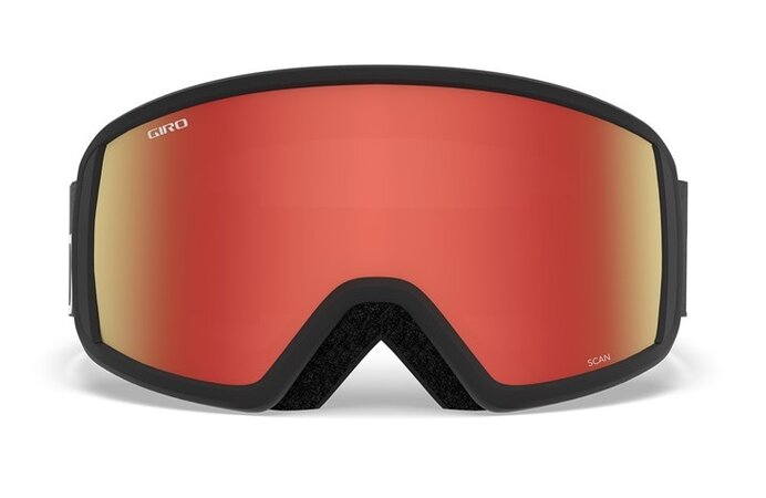 Lyžiarske okuliare Giro Scan Black Wordmark Amber Scarlet 20/21