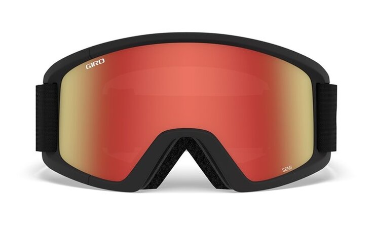 Lyžiarske okuliare Giro Semi Black Core Amber Scarlet/Yellow 20/21