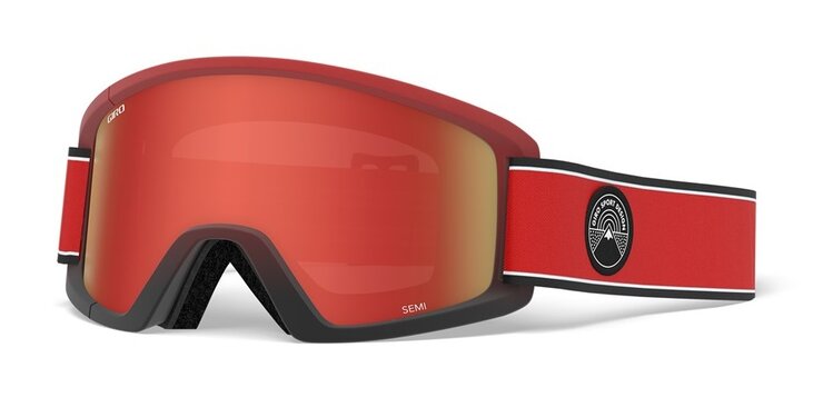 Lyžiarske okuliare Giro Semi Red Element Amber Scarlet/Yellow 20/21