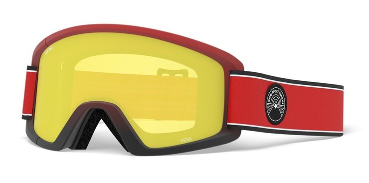 Lyžiarske okuliare Giro Semi Red Element Amber Scarlet/Yellow 20/21