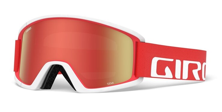 Lyžiarske okuliare Giro Semi Red/White Apex Amber Scarlet/Yellow 20/21