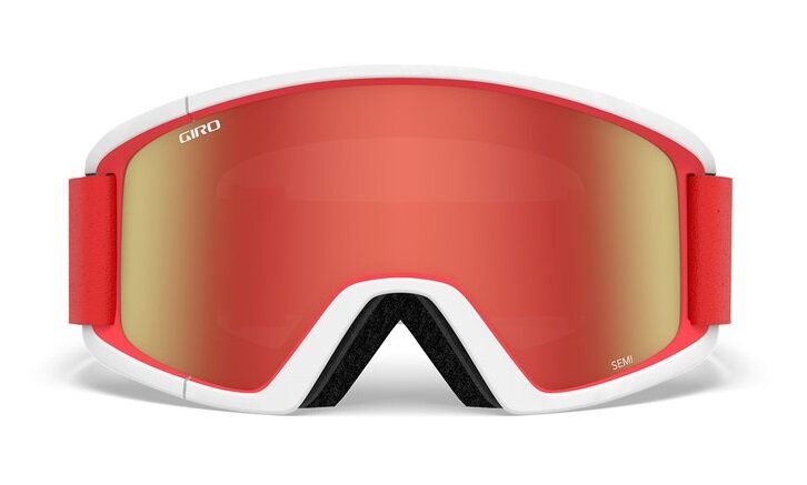Lyžiarske okuliare Giro Semi Red/White Apex Amber Scarlet/Yellow 20/21