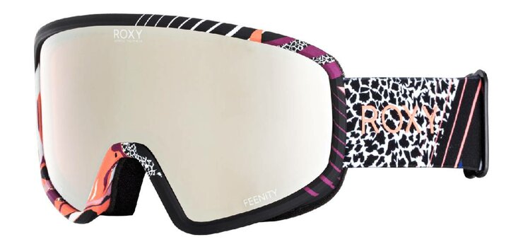 Lyžiarske okuliare Roxy Feenity 2in1 True Black Pop Flowers 20/21