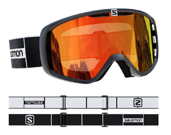 Lyžiarske okuliare Salomon Aksium Bk/Uni Mid Red 20/21