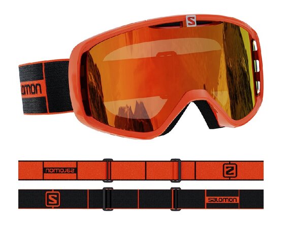 Lyžiarske okuliare Salomon Aksium Flame/Uni Mid Red 20/21