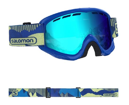Lyžiarske okuliare Salomon Juke Blue pop/Univ. Mid Blue 20/21
