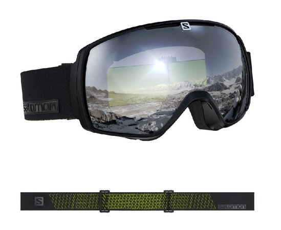 Lyžiarske okuliare Salomon XT One Black neon/Univ.White 20/21