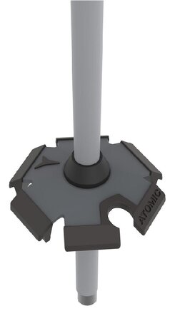 Lyžiarske palice Atomic AMT SQS Grey/Green 20/21