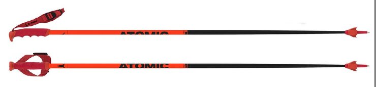 Lyžiarske palice Atomic Redster Carbon Red/Black