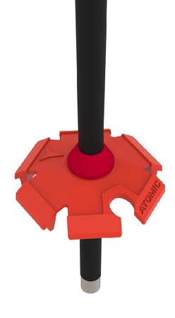 Lyžiarske palice Atomic Redster Red/Black Lyžiarske palice Atomic Redster Red/Black