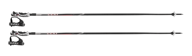 Lyžiarske palice Leki Hot Shot S Black/Light Grey/Red 20/21