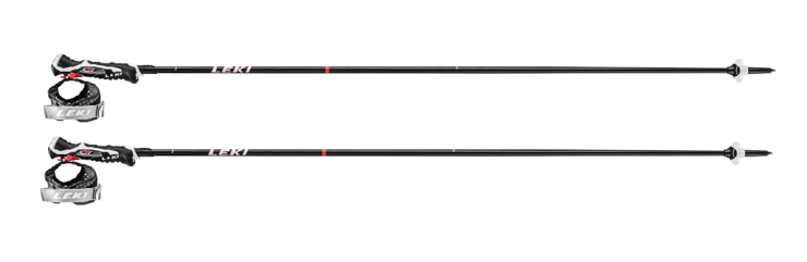 Lyžiarske palice Leki Carbon 14 3D Black/ Fluorescent Red/White