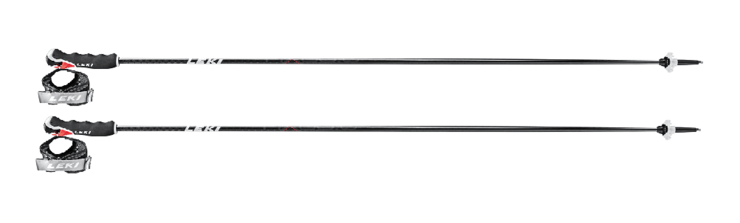 Lyžiarske palice Leki Carbon HX 3D Black/White/Dark Anthracite