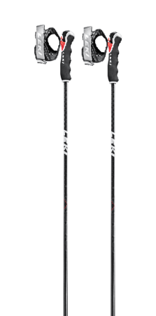 Lyžiarske palice Leki Carbon HX 3D Black/White/Dark Anthracite