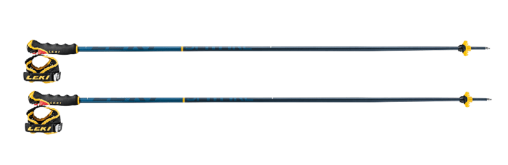 Lyžiarske palice Leki Spitfire 3D Denim Blue/Aegean Blue/Mustard Yellow 20/21