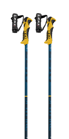 Lyžiarske palice Leki Spitfire Lite S Denim Blue/Aegean Blue/Mustard Yellow 20/21