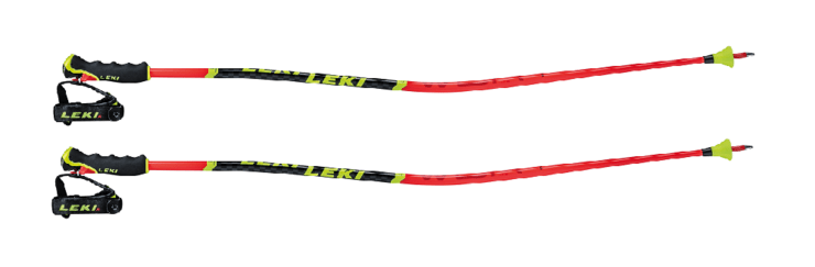 Lyžiarske palice Leki WCR Lite GS 3D Fluorescent Red/Black/Neon Yellow 20/21