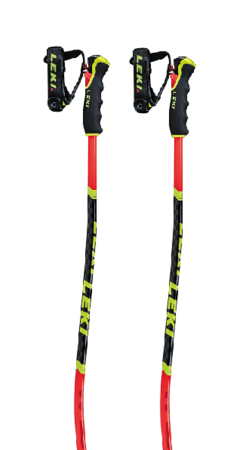 Lyžiarske palice Leki WCR Lite GS 3D Fluorescent Red/Black/Neon Yellow 20/21