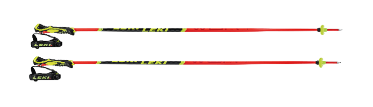 Lyžiarske palice Leki WCR Lite SL 3D Fluorescent Red/Black/Neon Yellow 20/21