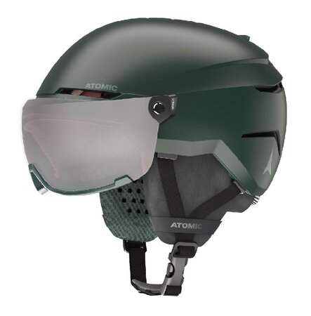 Lyžiarska prilba Atomic Savor Visor JR Dark Green 20/21